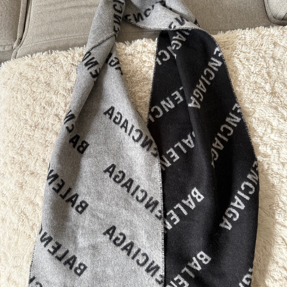 Two Tone Balenciaga Scarf w Original tags